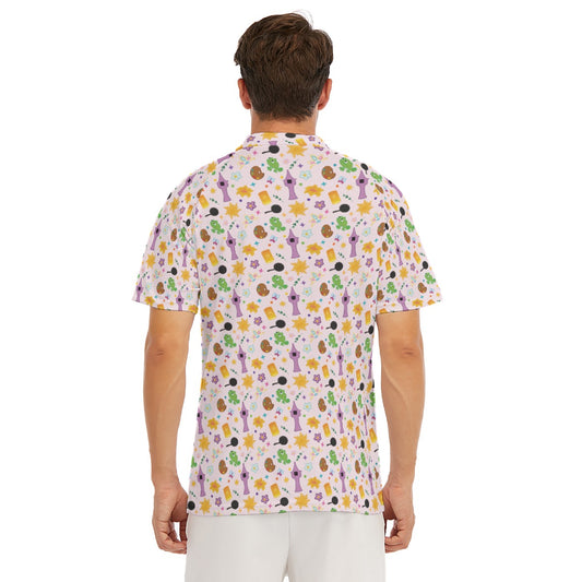 Long Hair Princess Icons - Men's Polo Shirt