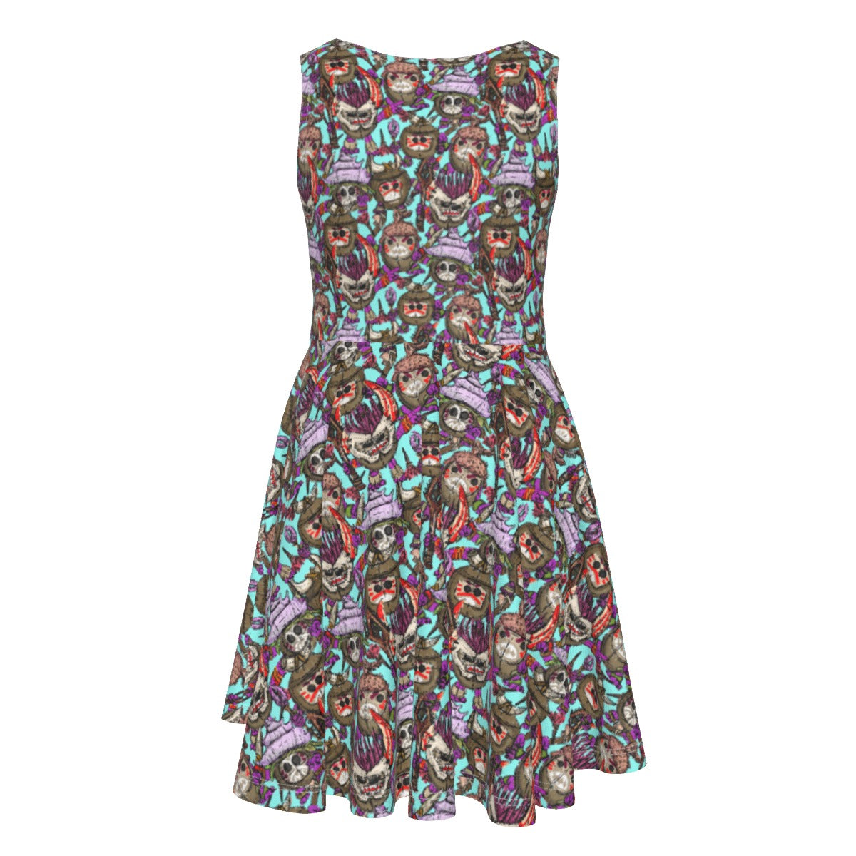 Island Coconut Pirates - Kid's Sleeveless Skater Dress