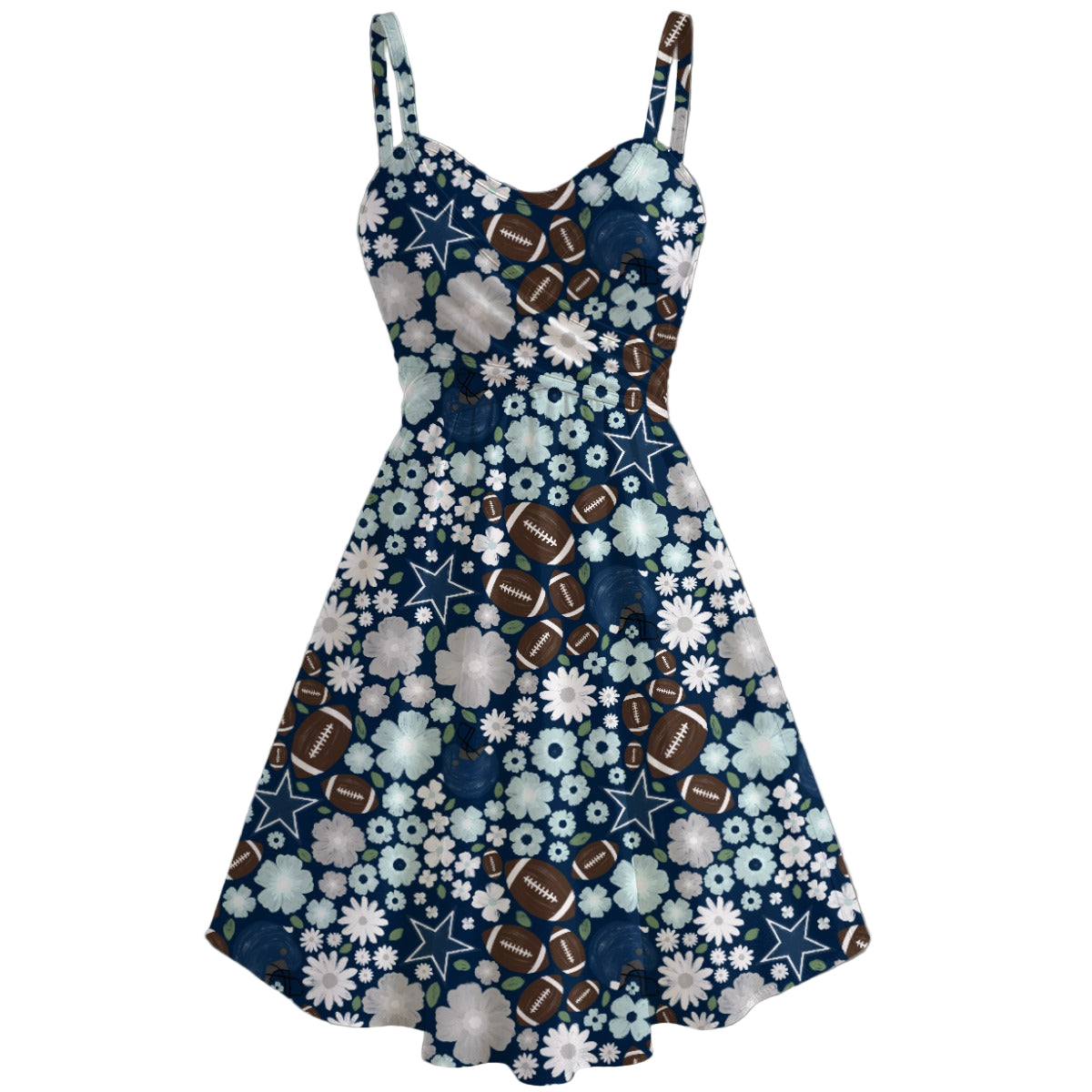 Blue Star Blooms - Women's Sweetheart Cami Dress