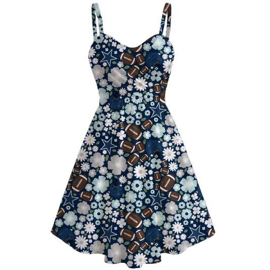 Blue Star Blooms - Women's Sweetheart Cami Dress