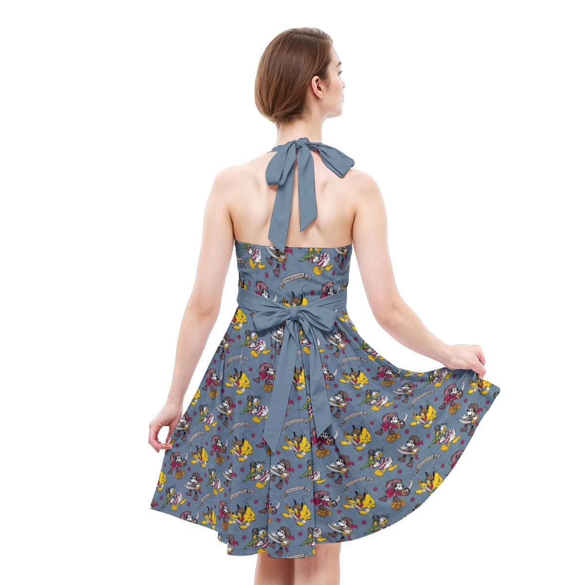 Cruise Pirate Night - Women's Halter Vintage Pocket Dress