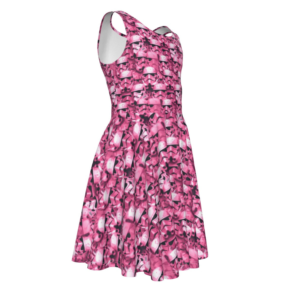 Pink Helmet Battalion - Kid's Sleeveless Skater Dress