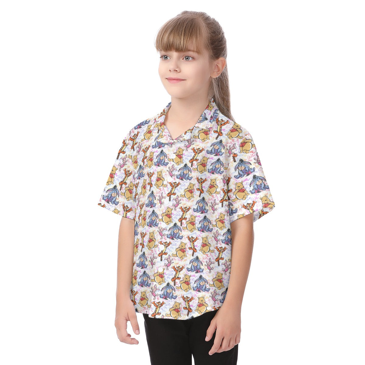 Beloved Forest Friends Sketch Autographs - Kid's Hawaiian Button Up Shirt