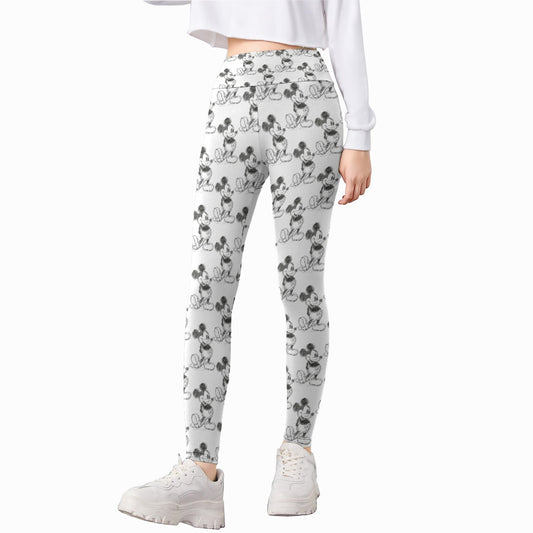 Sketch of Classic Mouse - Kid's Leggings