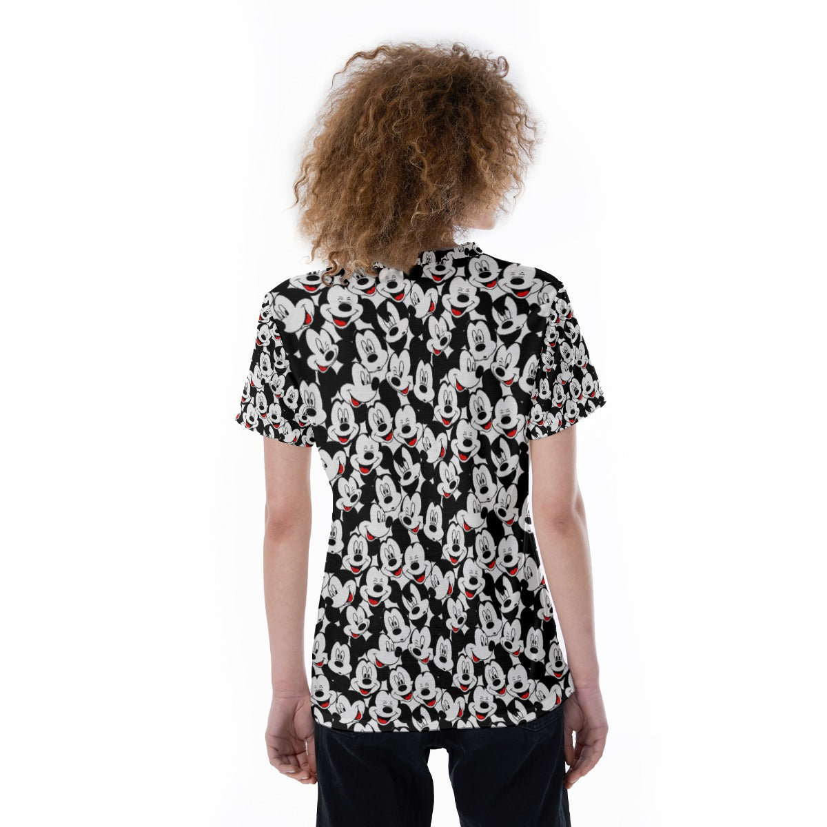 Many Faces of Classic Mouse - Women's Short Sleeve V-Neck T-Shirt