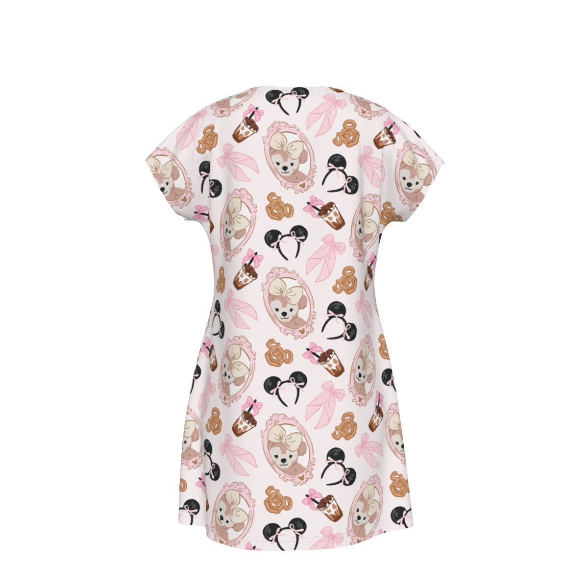Bow Bear Sweet Day - Women's T-Shirt Dress