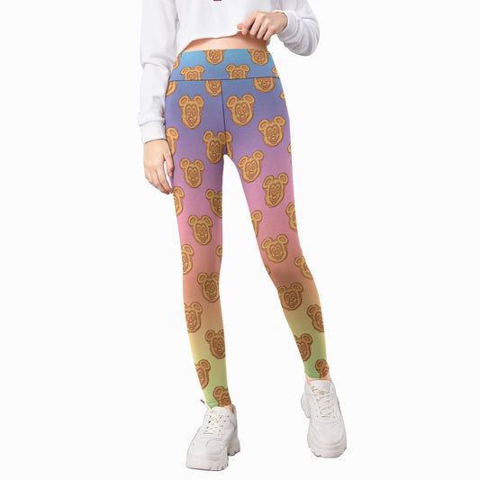 Rainbow Mouse Waffles - Kid's Leggings