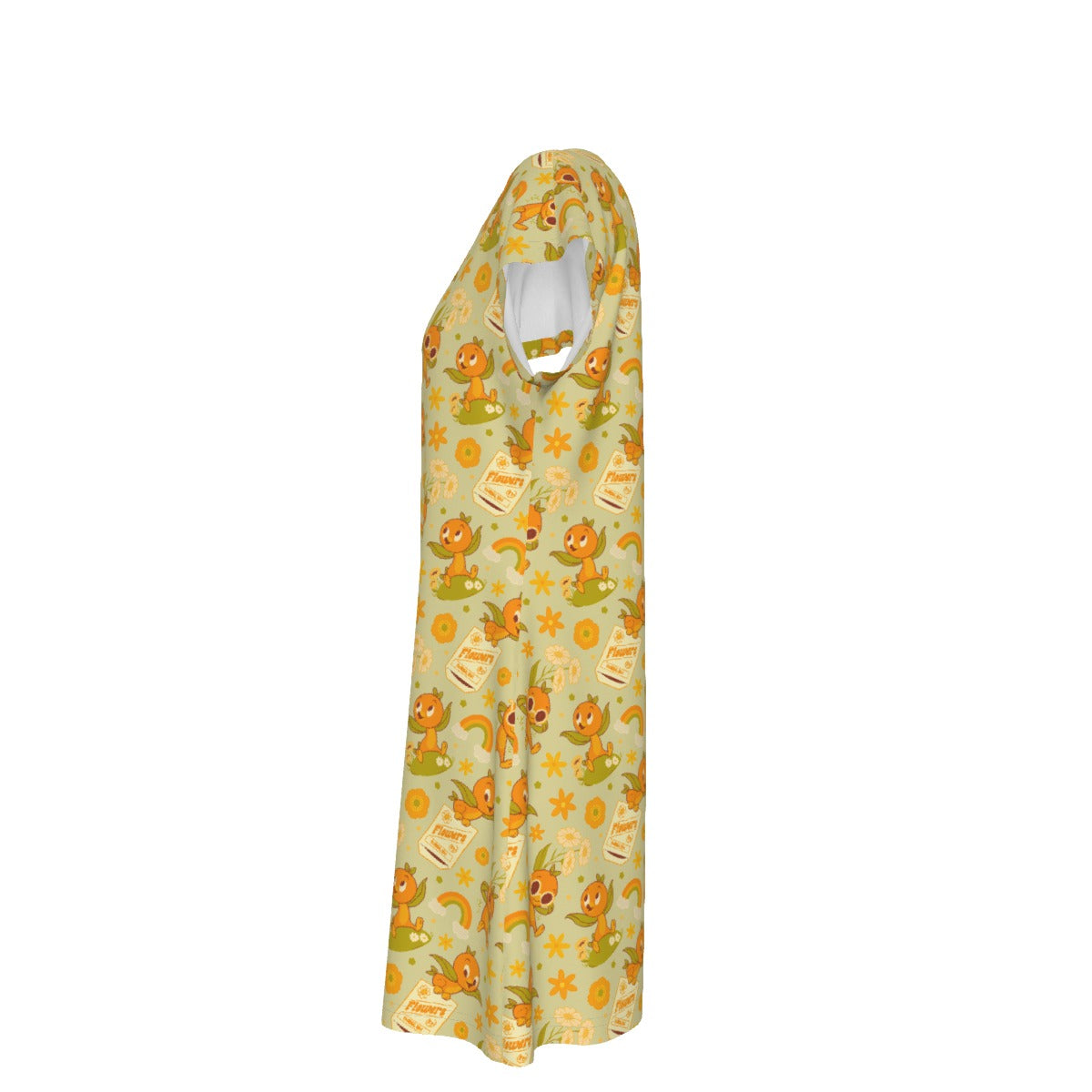 Vintage Citrus Garden - Women's T-Shirt Dress