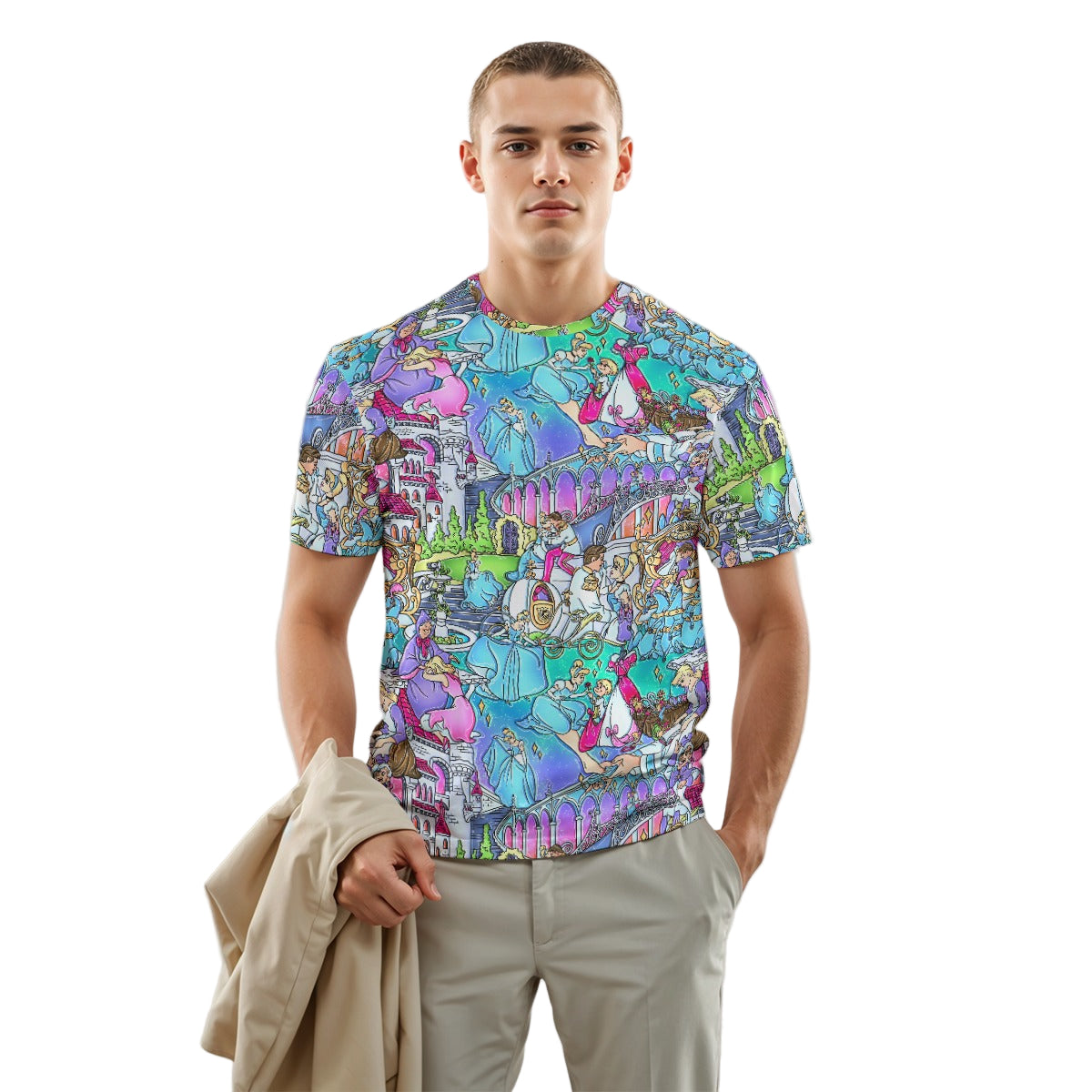 Glass Slipper Storybook Scenes - Men's Short Sleeve T-Shirt