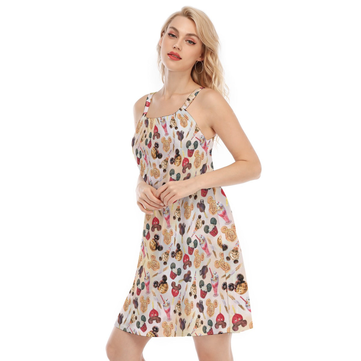 Mouse Snack Treats - Women’s Adjustable Sundress