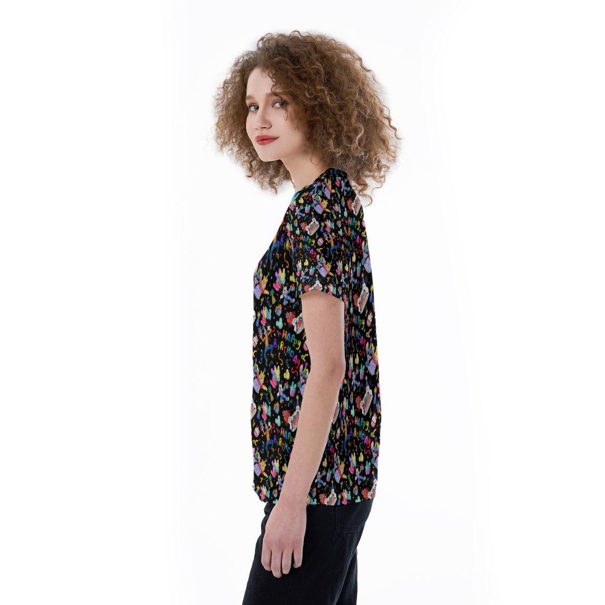 Happy Birthday Celebration - Women's Short Sleeve V-Neck T-Shirt