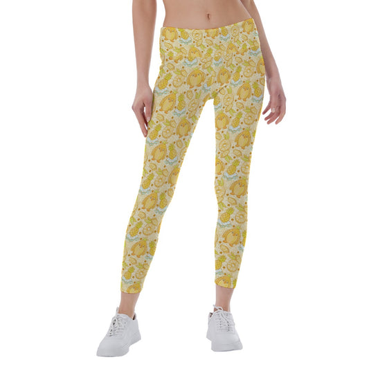 Fruitimals - Pineapple Penguins - Women's Yoga Leggings