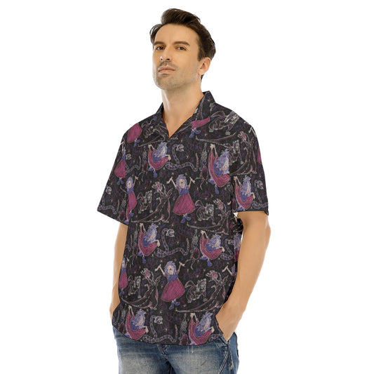 Marvelous Magical Mim - Men's Hawaiian Button Up Shirt