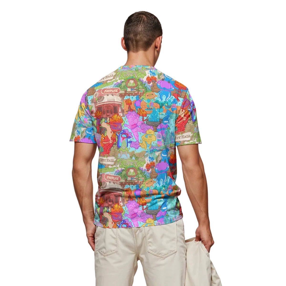 Element City Scene Collage - Men's Short Sleeve T-Shirt