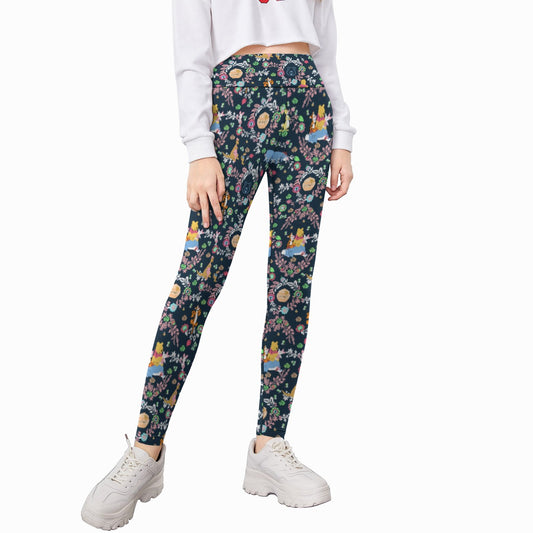 Garden Whimsy - Hundred Acre Blooms - Kid's Leggings