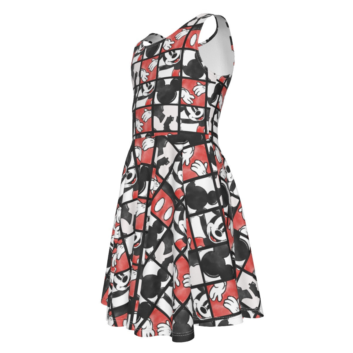 Mouse Block Party - Kid's Sleeveless Skater Dress