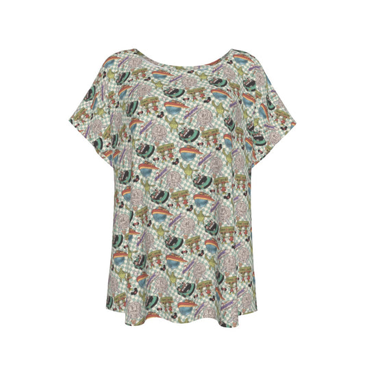 Hand Drawn EC - Women’s Relaxed Fit Scoop Tee