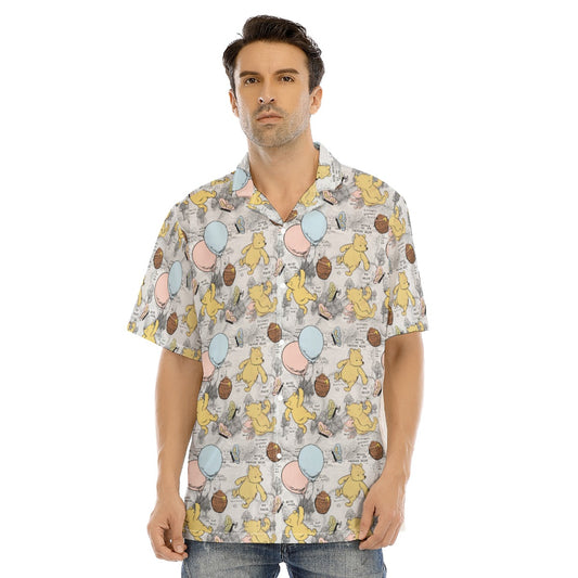 Silly Old Bear - Men's Hawaiian Button Up Shirt