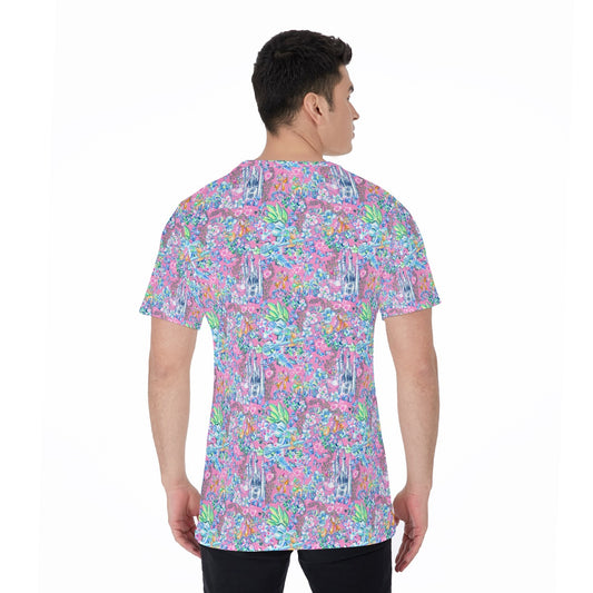 Bright Tropical Dreams - Enchanted Squeaky Helpers - Men's Short Sleeve T-Shirt