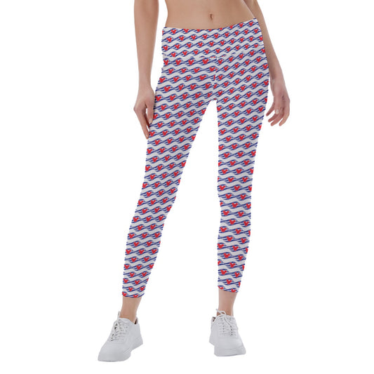 Nautical Cruise Logo Print - Women's Yoga Leggings