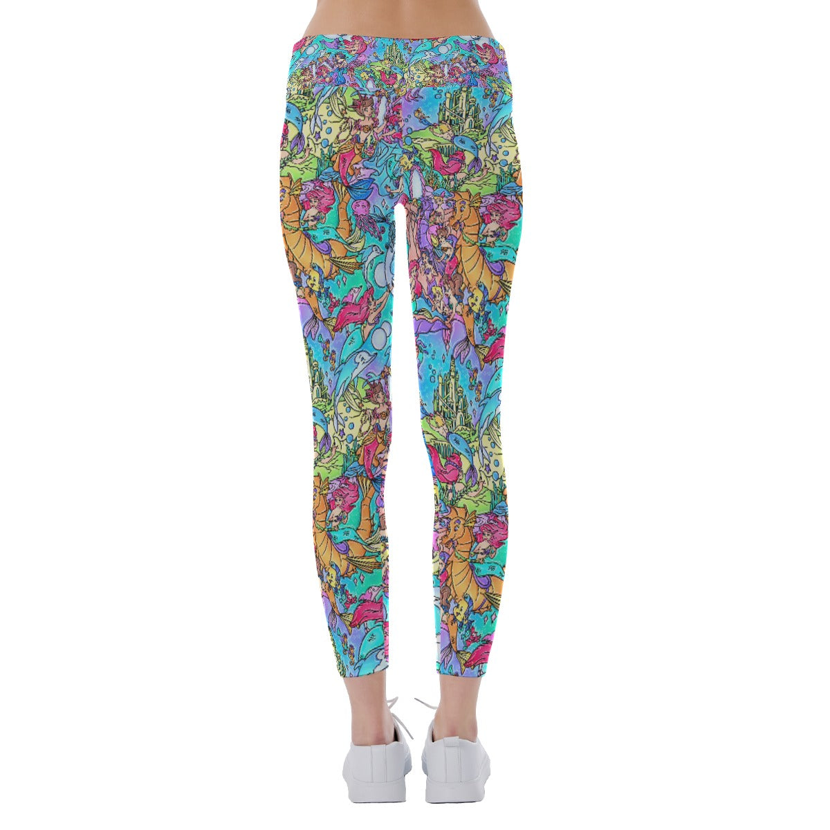 Under the Sea Storybook Scenes - Women's Yoga Leggings