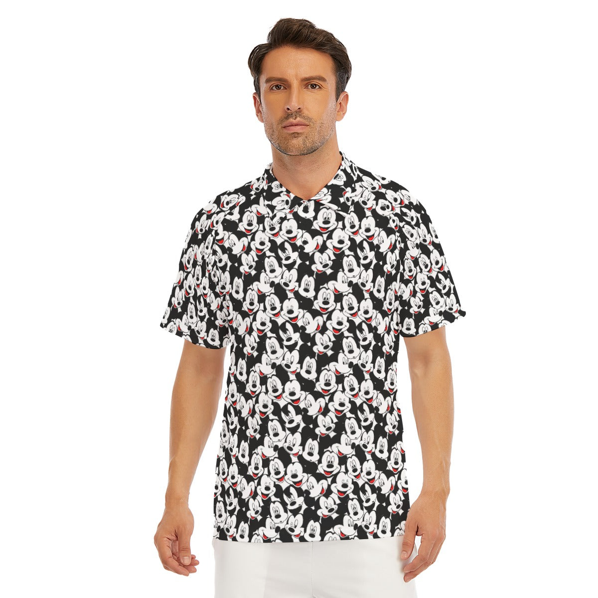 Many Faces of Classic Mouse - Men's Polo Shirt