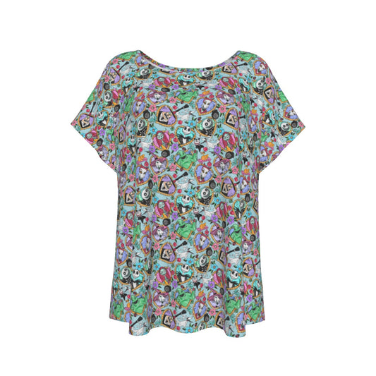 Tattoo Hearts Spooky Crew - Women’s Relaxed Fit Scoop Tee