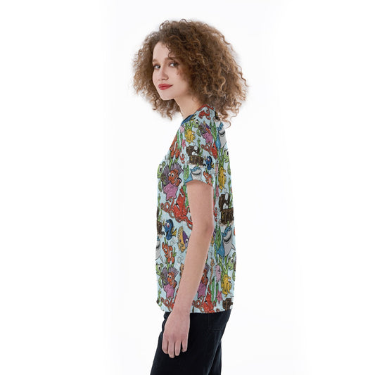 Fish Are Friends Reef - Women's Short Sleeve V-Neck T-Shirt