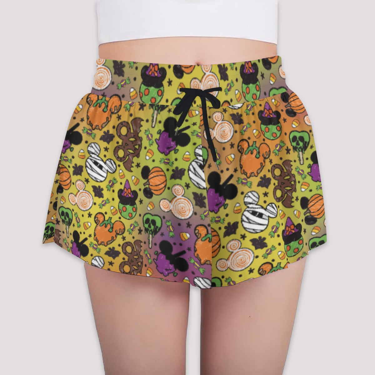 Monster Snacks Treats - Girls’ Flowy Pocket Shorts