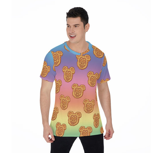 Rainbow Mouse Waffles - Men's Short Sleeve T-Shirt