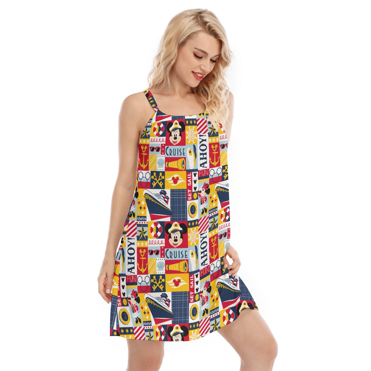 Nautical Cruise Patchwork - Women’s Adjustable Sundress