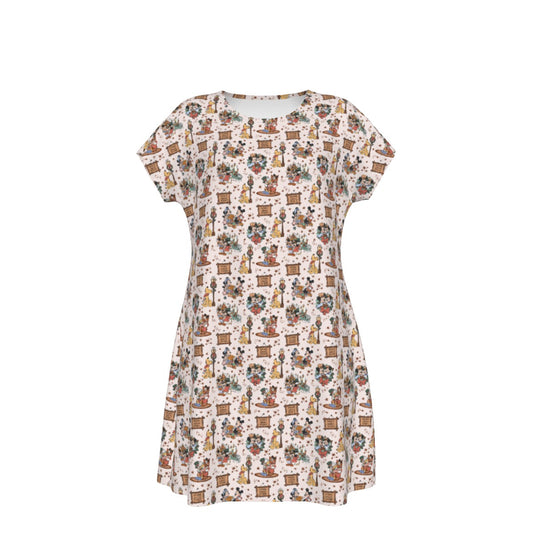 Victorian Holiday Celebration - Women's T-Shirt Dress