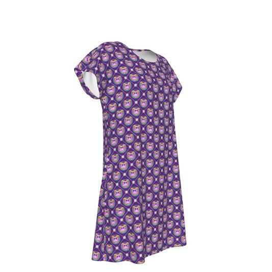 Geometric Figment - Women's T-Shirt Dress