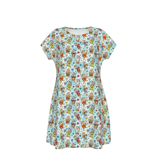 Seven Helpers Sketch - Women's T-Shirt Dress