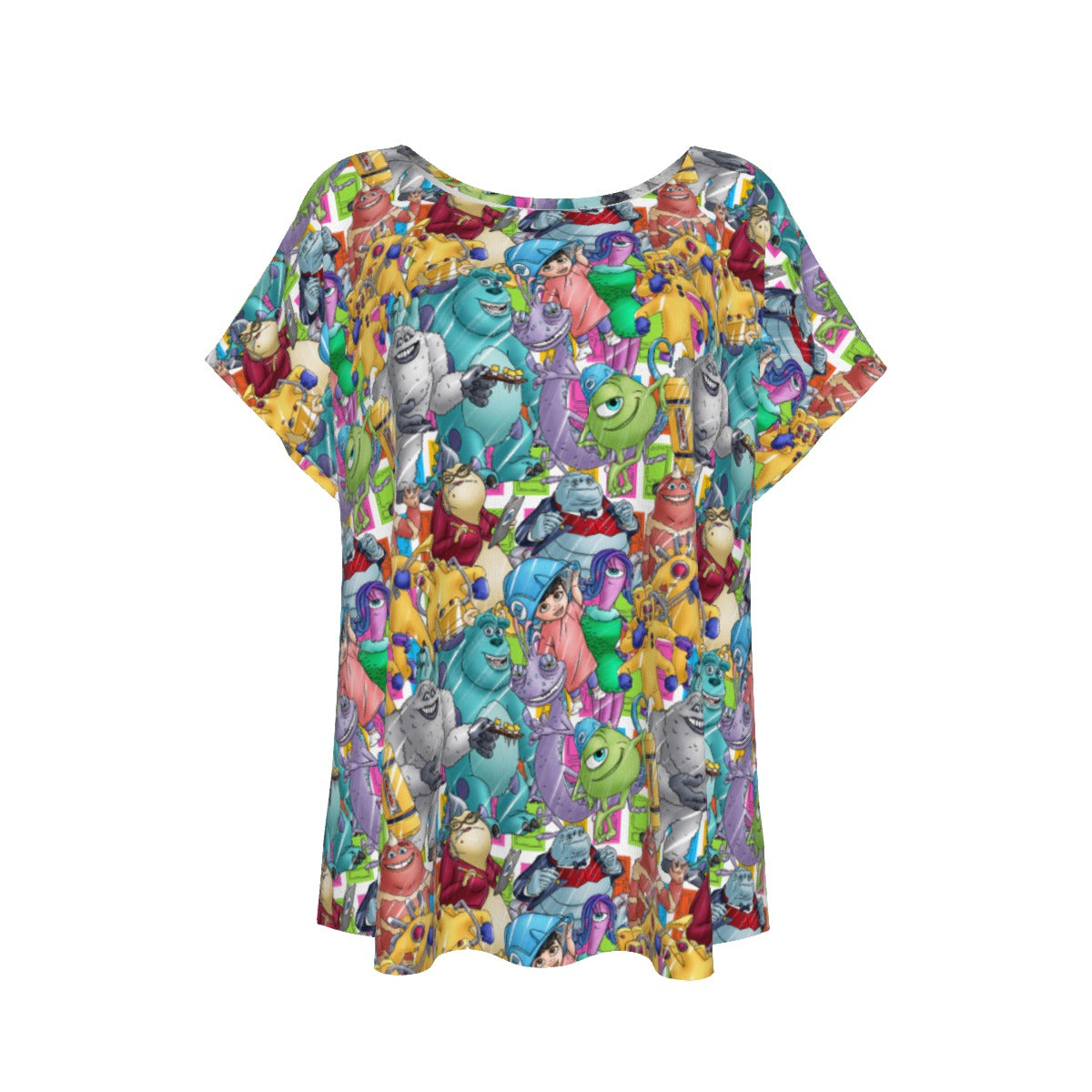 Monster Mayhem Sketched - Women’s Relaxed Fit Scoop Tee