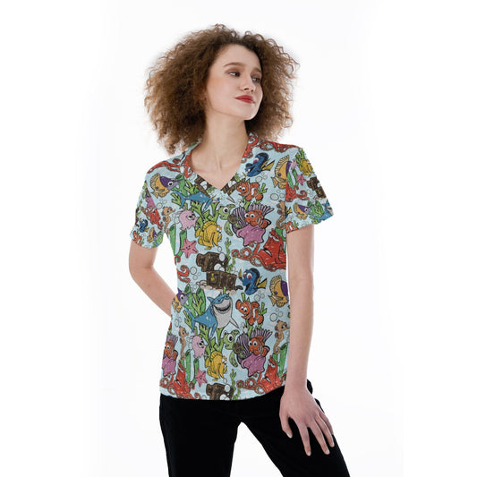 Fish Are Friends Reef - Women's Short Sleeve V-Neck T-Shirt