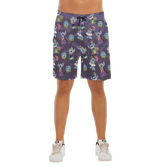 Haunted Alien Portraits - Men’s Pocket Beach Shorts