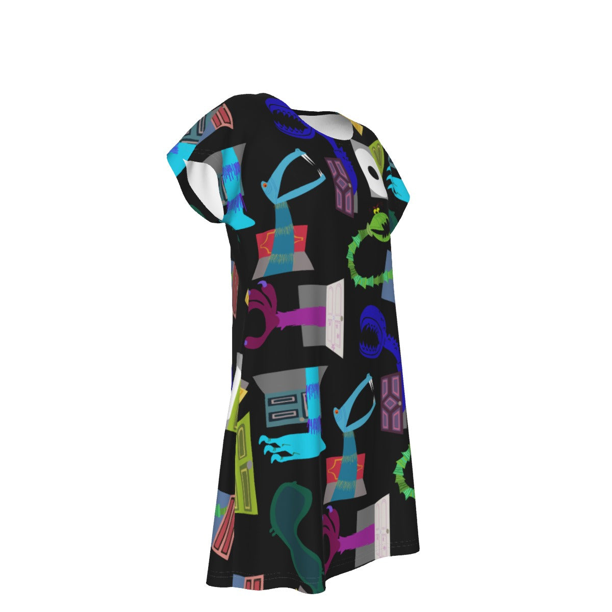 Monsters in Closets - Women's T-Shirt Dress