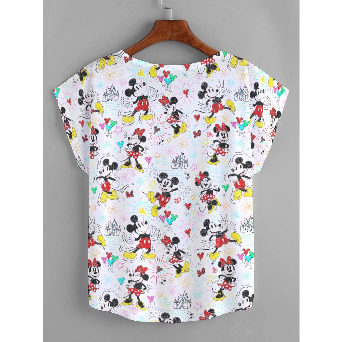 Doodle Mouse Magic - Women’s Relaxed Fit Scoop Tee