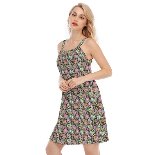 Tattoo Hearts Classic Crew - Women’s Adjustable Sundress