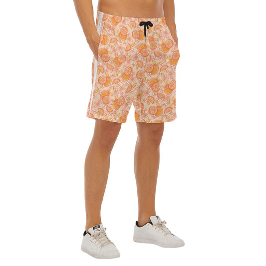Summer Fruits - Oranges - Men’s Pocket Beach Shorts
