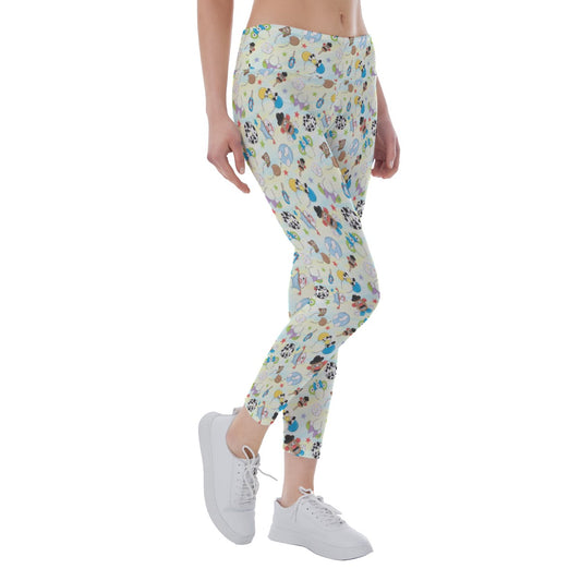 Playful Toy Style Icons - Women's Yoga Leggings