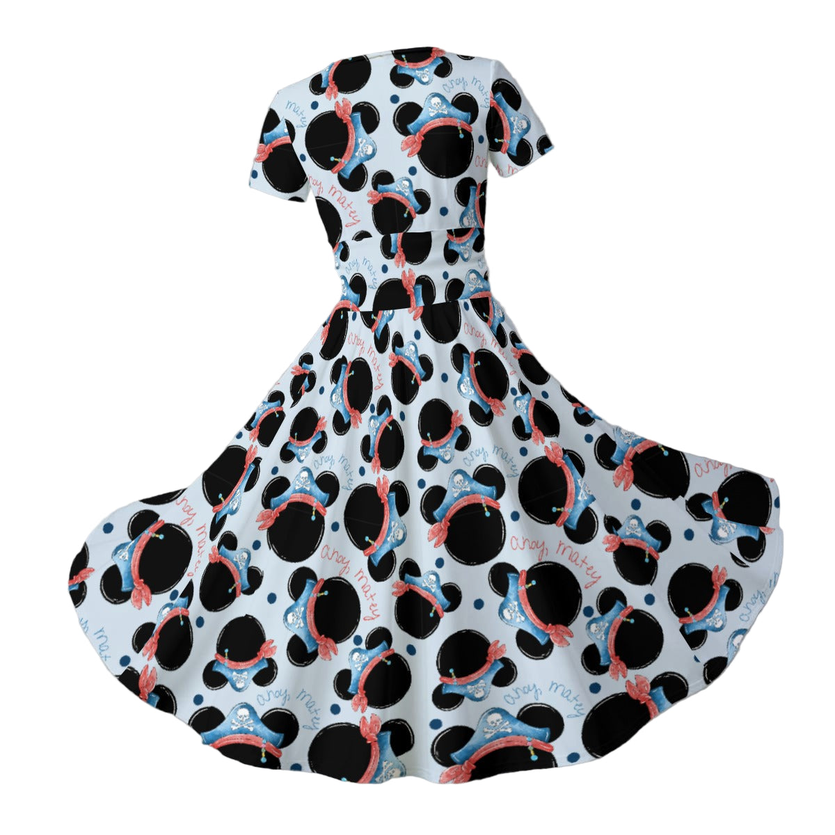 Pirate Life Adventure - Women's V-Neck Ruched Midi Dress