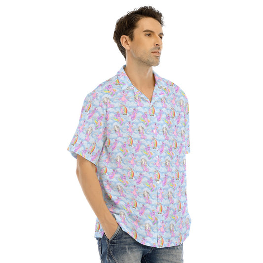 Imagine with Figment - Men's Hawaiian Button Up Shirt