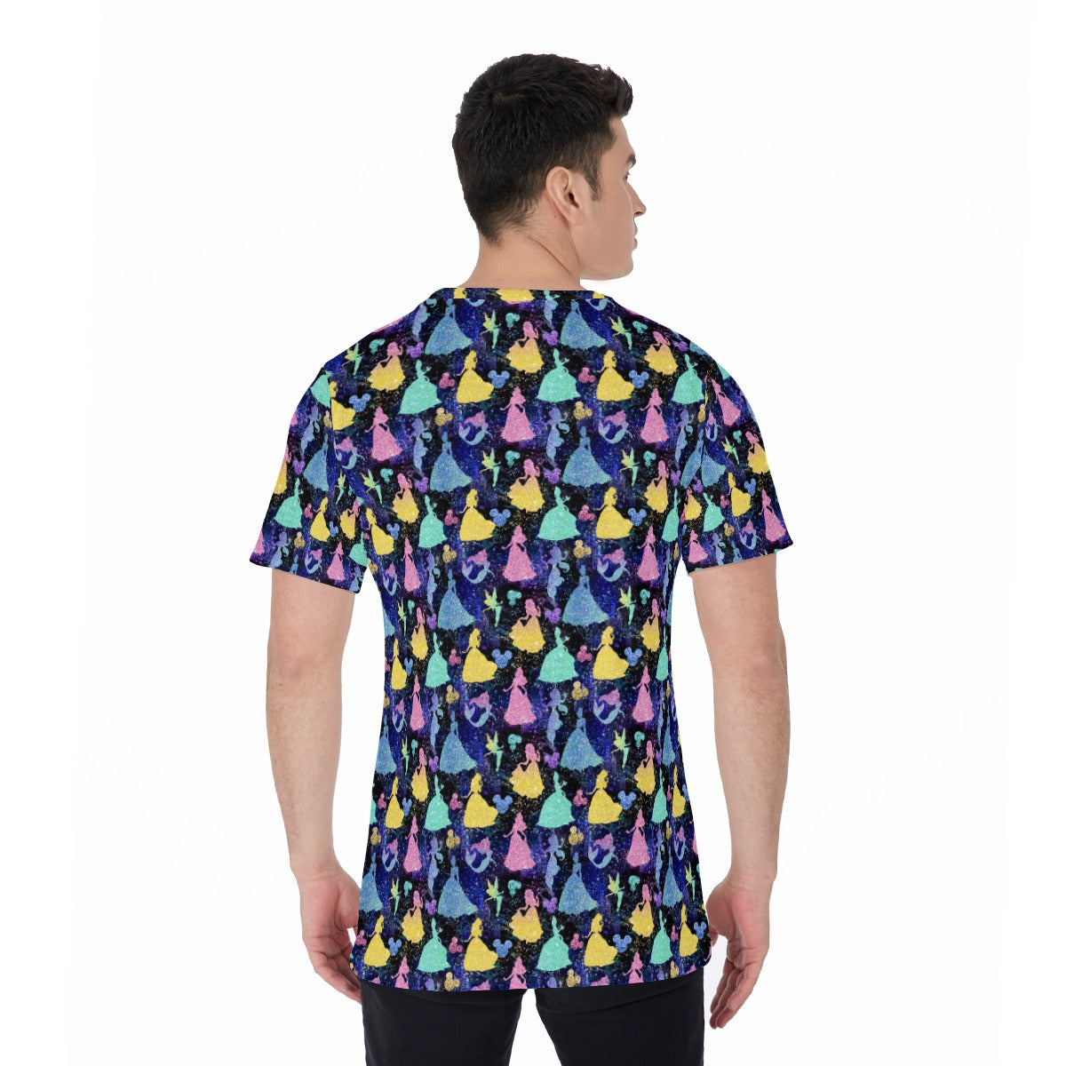 Princess Glitter Silhouettes - Men's Short Sleeve T-Shirt