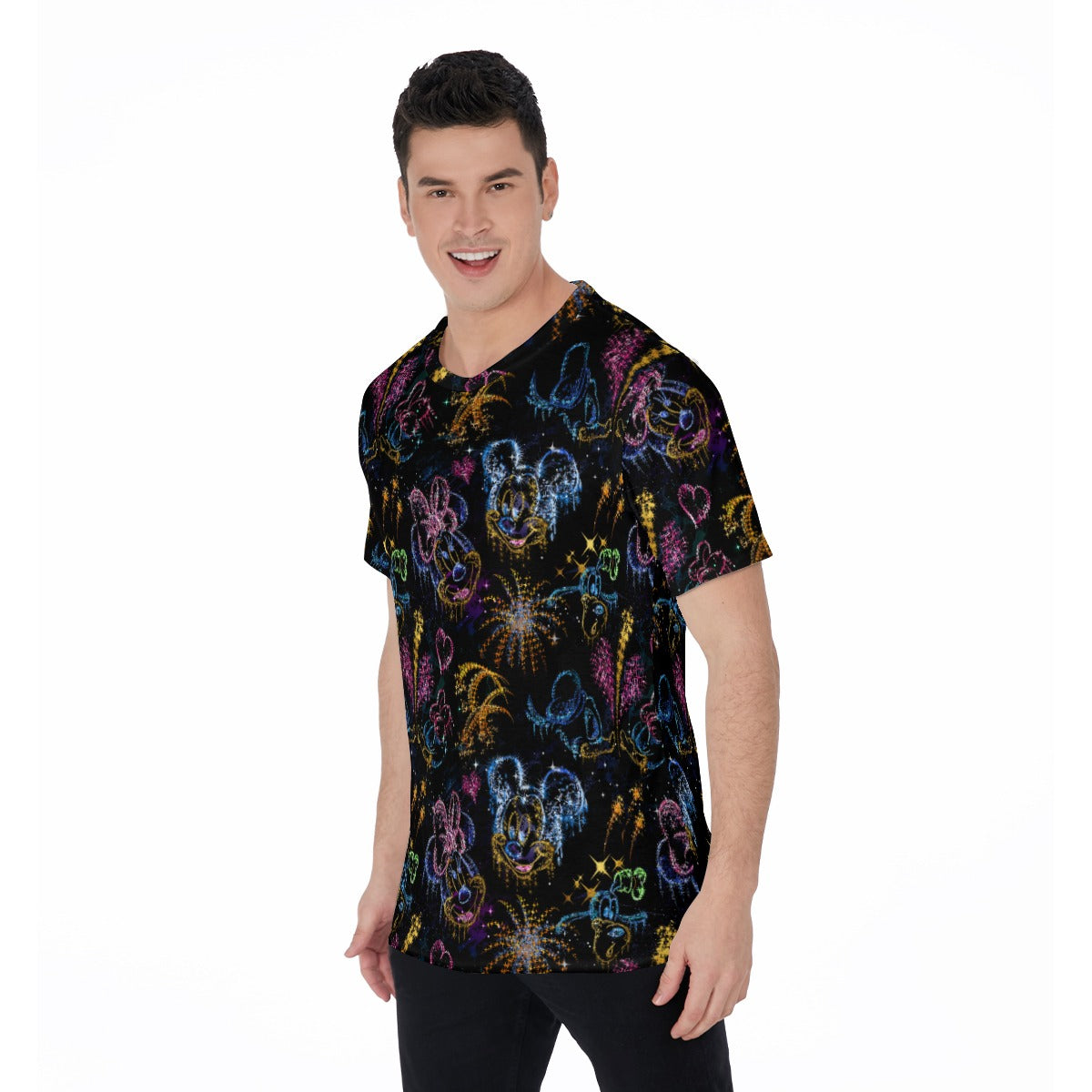 Mouse Friends’ Love in the Sky - Men's Short Sleeve T-Shirt