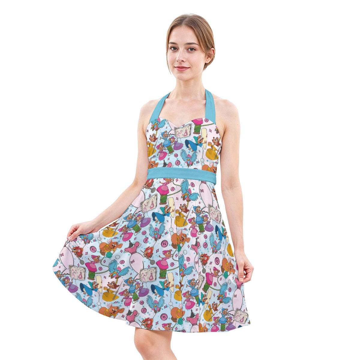 Tiny Tailors & Sewing Friendsends - Women's Halter Vintage Pocket Dress