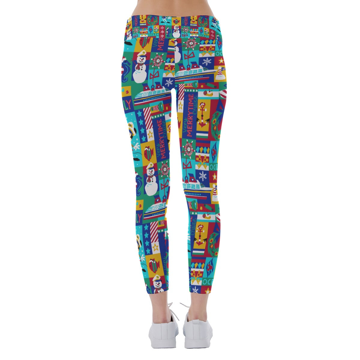 Sailor's Merry-at-Sea Patchwork - Women's Yoga Leggings