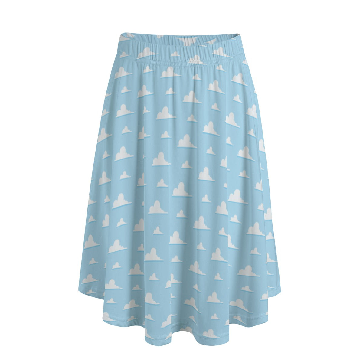 Andy’s Room Clouds - Women’s Pocket Midi Skirt