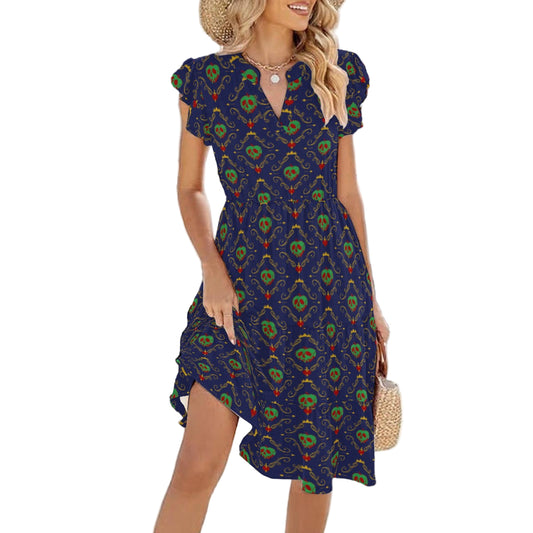 Poison Apple - Women's Tiered Pocket Midi Dress